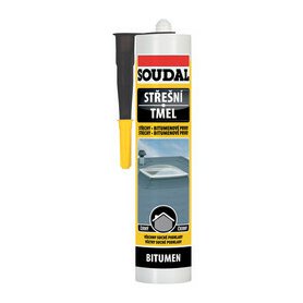 Soudal, strešný tmel, 280 ml, bitúmen